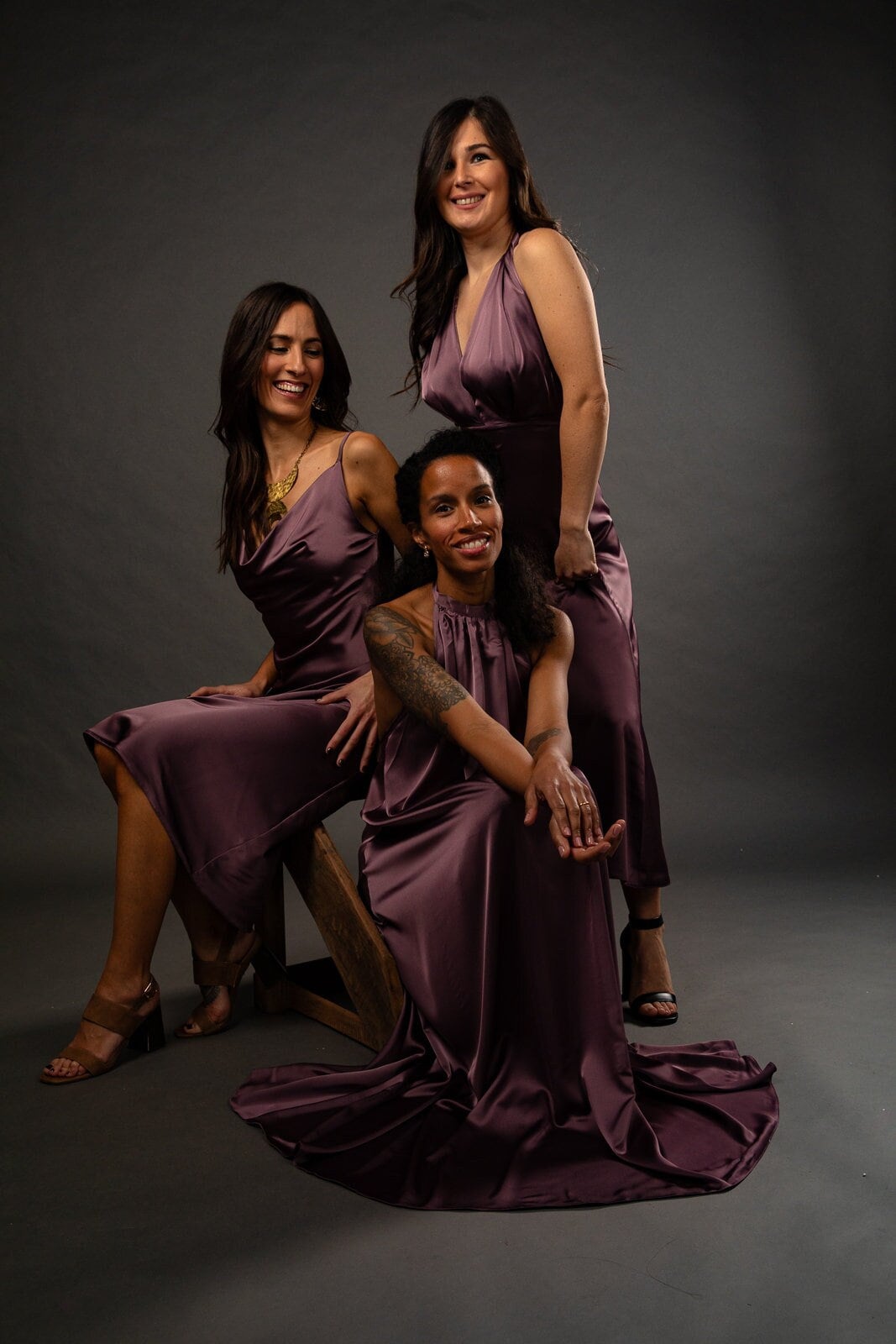 Bridesmaid Dresses in three styles  - Regal Violet